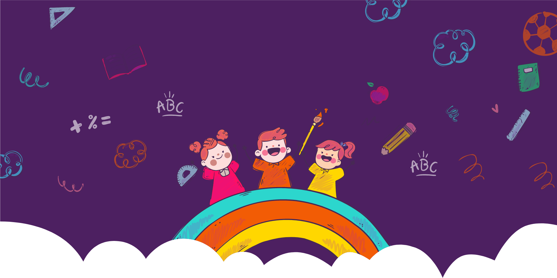 Fundo com crianças brincando